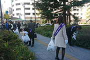 Carried out a regular cleanup activity in Shibuya's Nampeidai-cho neighborhood