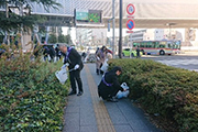 Carried out a regular cleanup activity in Shibuya's Nampeidai-cho neighborhood