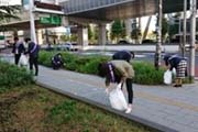 Carried out a regular cleanup activity in Shibuya's Nampeidai-cho neighborhood