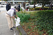 Carried out a regular cleanup activity in Shibuya's Nampeidai-cho neighborhood