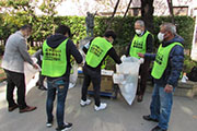 Carried out a regular cleanup activity in Shibuya's Nampeidai-cho neighborhood