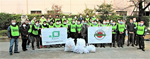 Carried out a regular cleanup activity in Shibuya's Nampeidai-cho neighborhood