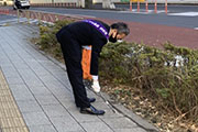 Carried out a regular cleanup activity in Shibuya's Nampeidai-cho neighborhood