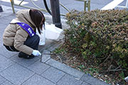 Carried out a regular cleanup activity in Shibuya's Nampeidai-cho neighborhood