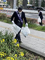 Carried out a regular cleanup activity in Shibuya's Nampeidai-cho neighborhood