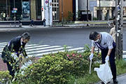 Carried out a regular cleanup activity in Shibuya's Nampeidai-cho neighborhood