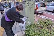 Carried out a regular cleanup activity in Shibuya's Nampeidai-cho neighborhood