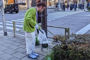 Carried out a regular cleanup activity in Shibuya's Nampeidai-cho neighborhood