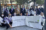 Carried out a regular cleanup activity in Shibuya's Nampeidai-cho neighborhood