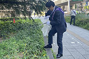 Carried out a regular cleanup activity in Shibuya's Nampeidai-cho neighborhood