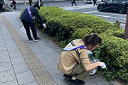 Carried out a regular cleanup activity in Shibuya's Nampeidai-cho neighborhood