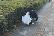 Carried out a regular cleanup activity in Shibuya's Nampeidai-cho neighborhood